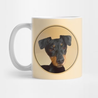 Manchester Terrier Painting - Original Dog Art Mug